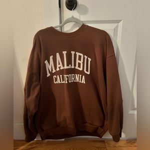 Brown one size fits all brandy melvile crew